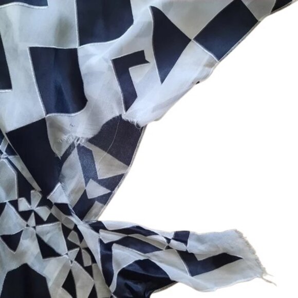 Alice + Olivia black & white diamond kaleidoscope geometric maxi dress Size 0 - Picture 12 of 15